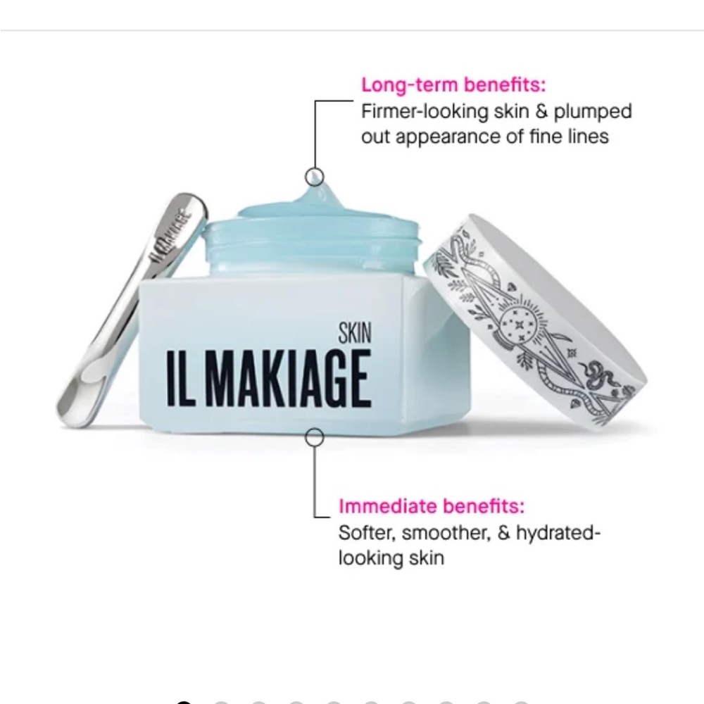 IL MAKIAGE Skin Hydrating Gel Cream — pale blue jar with white lid
